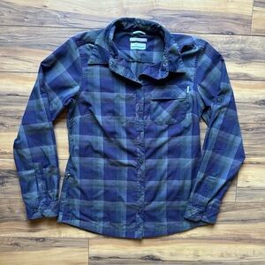 Men's Columbia purple and grey shirt